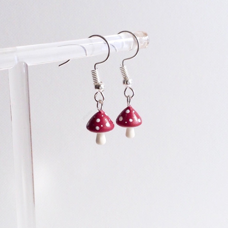 Toadstool Hook Earrings