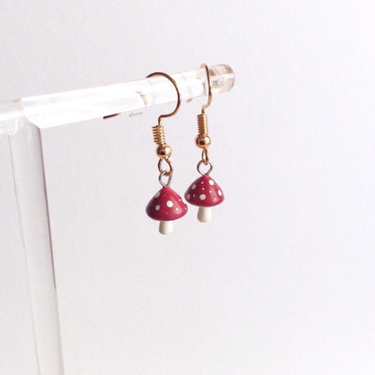 Toadstool Hook Earrings