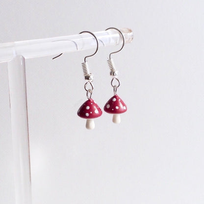 Toadstool Hook Earrings